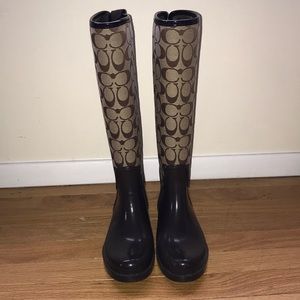 COACH rain boots